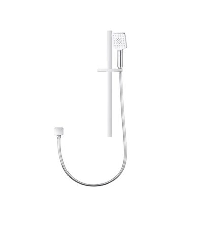 Chrome Shower Rail with Handheld Shower