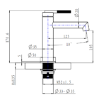 CADDENCE - Brushed Gunmetal Basin Mixer