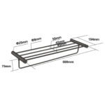 Gunmetal Shower Shelf