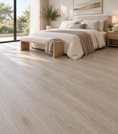 Lotto Casa Dune Oak SPC flooring in a contemporary interior — illustrative render