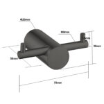 Gunmetal Robe Hook