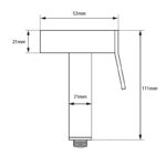 Black Brass Toilet Bidet