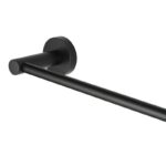 LUCID PIN - 800mm Black Cuttable Single Towel Rail