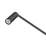 600mm Gunmetal Single Towel Rail