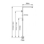 Chrome Shower Rail
