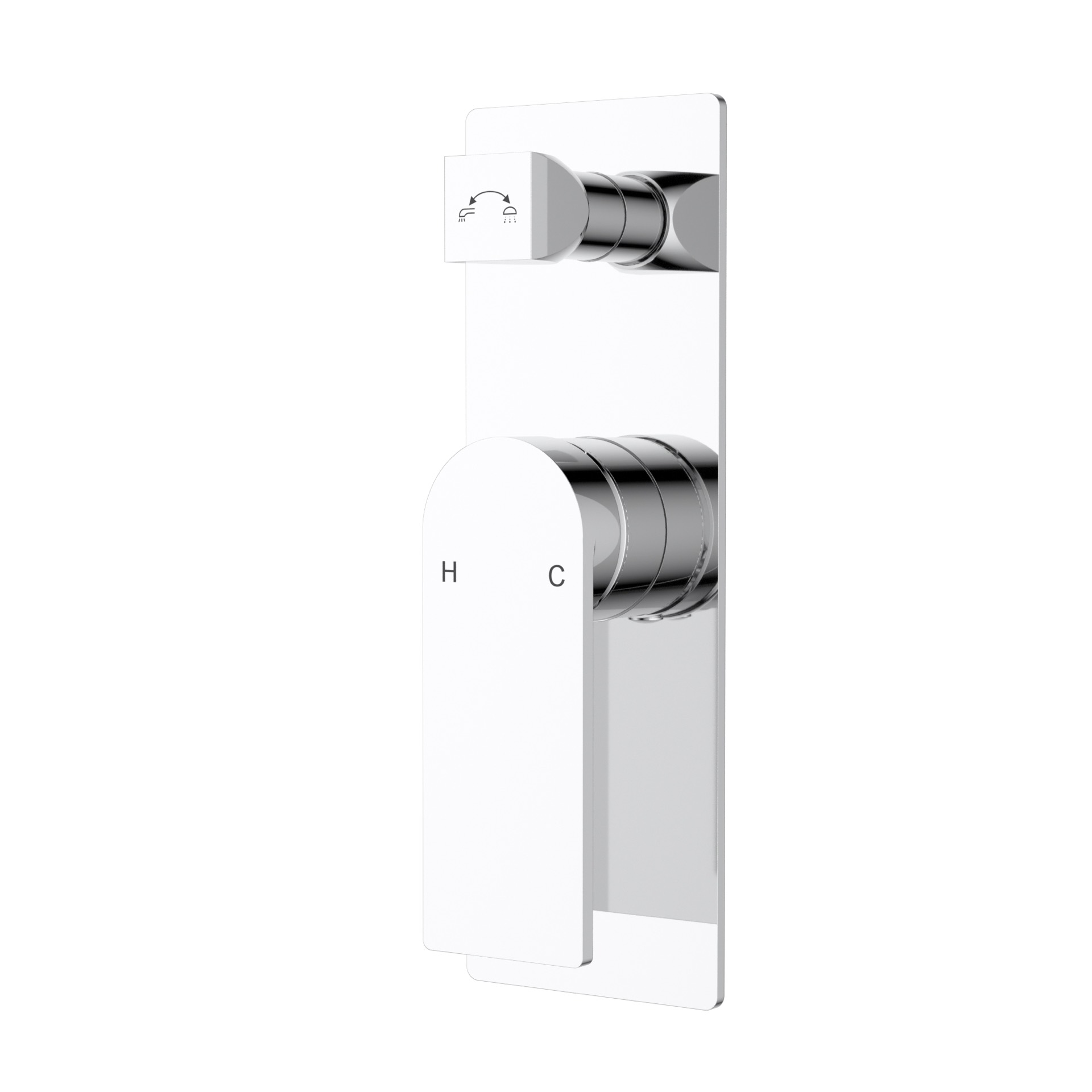 pbs3002-ch-opt38 Ruki Wall Mixer Diverter - Image 1