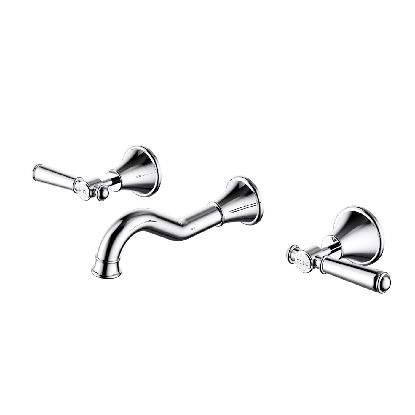 pck90nz01lf+chrome-opt66 Clasico Bath Tap Set - Image 1