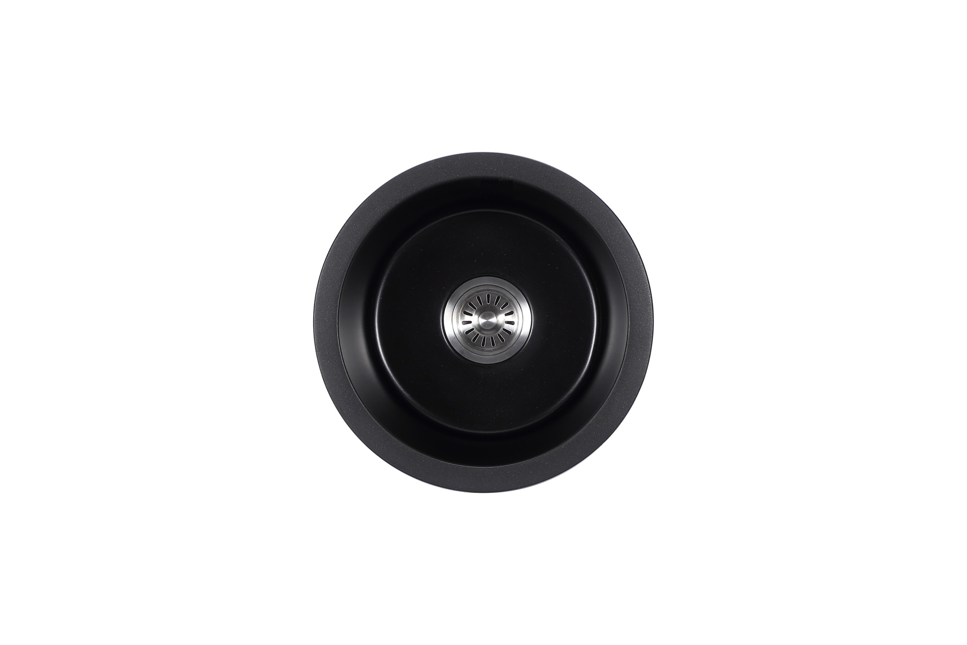 pgr410r-mb+matt black-opt29 Cora Granite Single Bowl Sink - Image 1