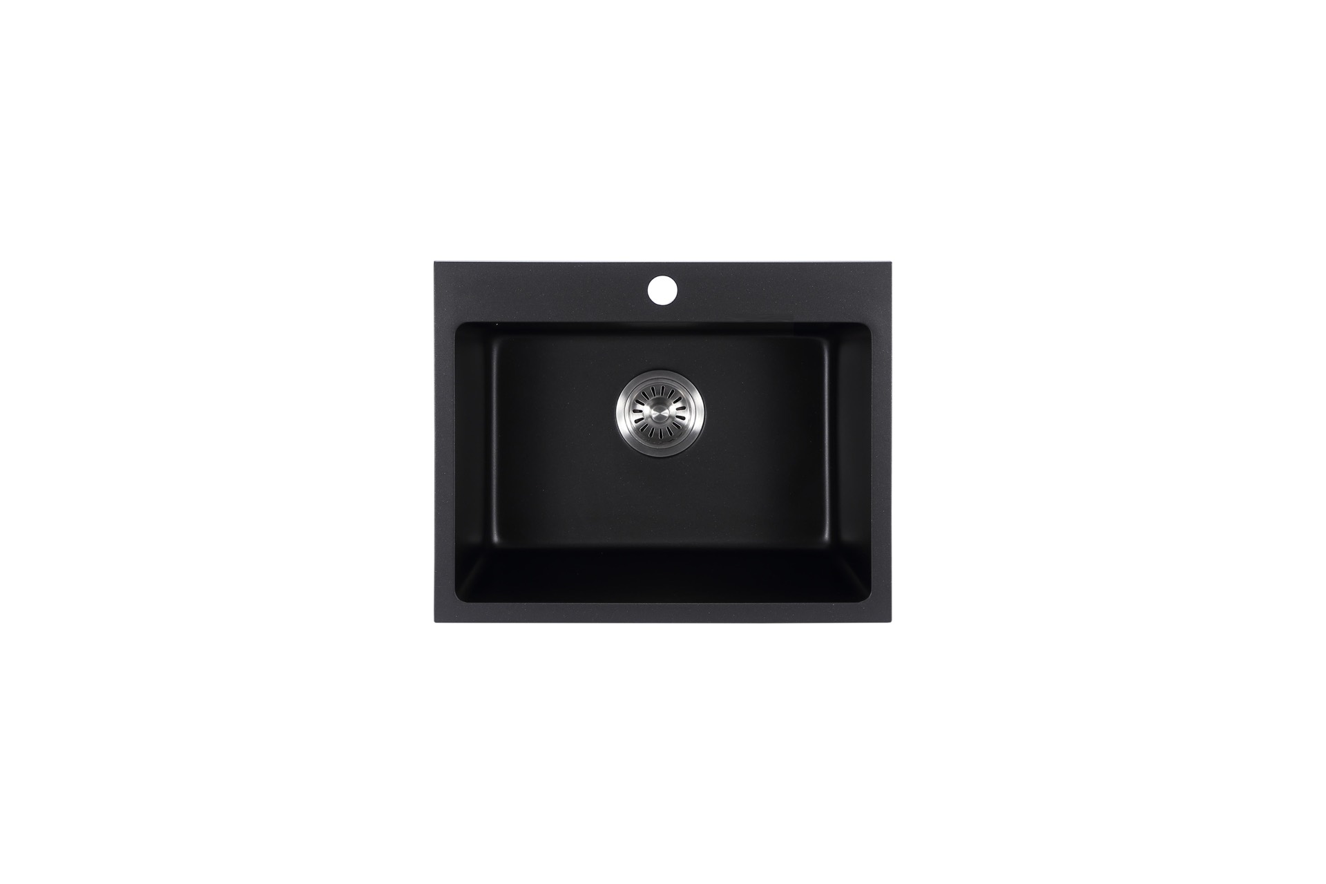 pgr5544-mb+matt black-opt29 Cora Granite Single Bowl Sink - Image 1