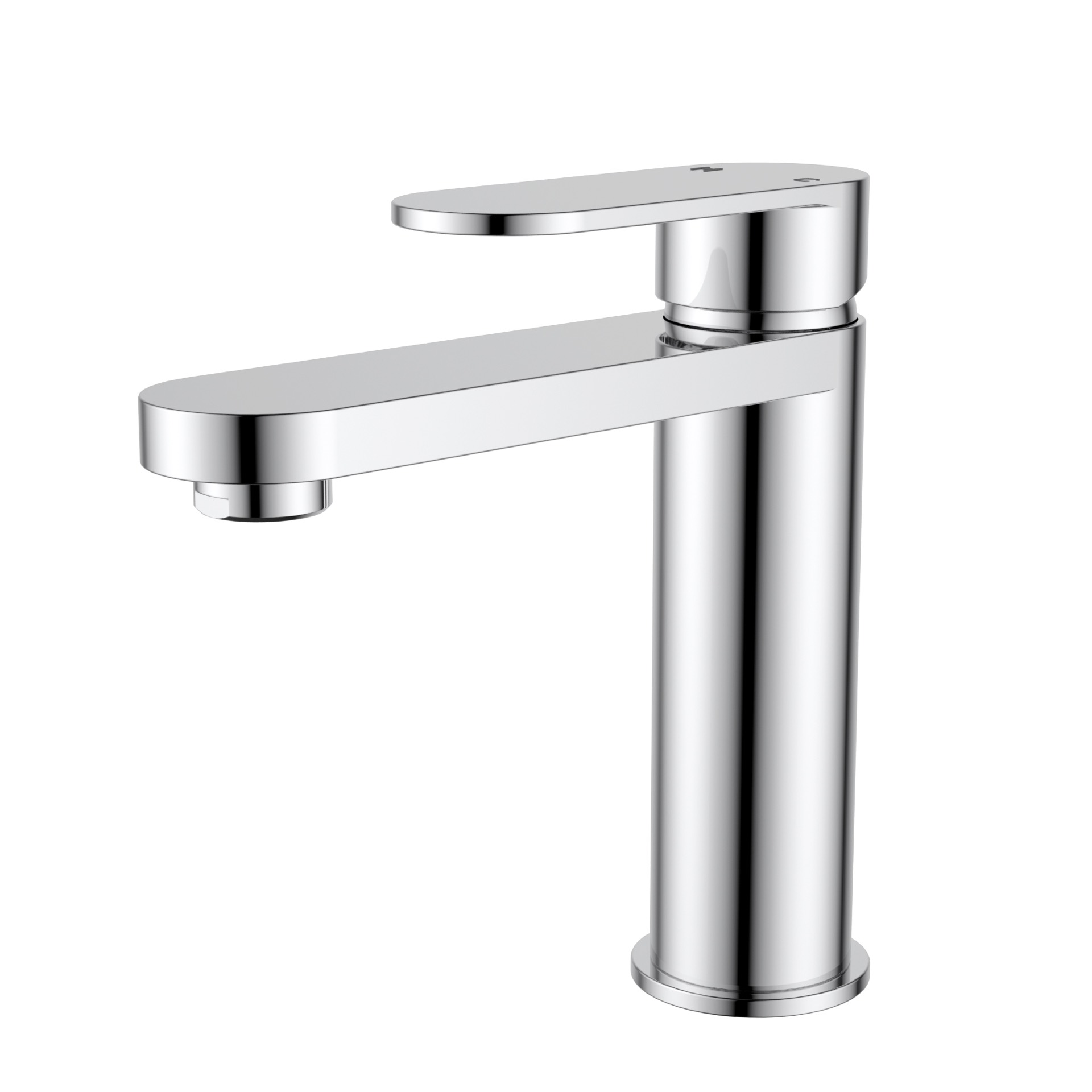 plb2001pc+chrome-opt47 Sora SS Basin Mixer - Image 1