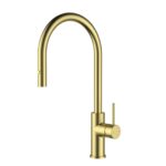 Otus Slimline SS Gooseneck Pull-Out Sink Mixer In Brushed ss304 - Image 4
