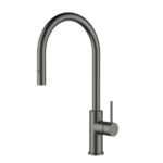 Otus Slimline SS Gooseneck Pull-Out Sink Mixer In Brushed ss304 - Image 2