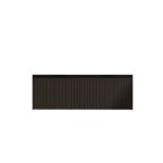 Vienna 1200mm Matt Black Wall Hung Fluted Vanity (Double Bowls)