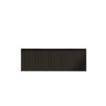 Vienna 1200mm Matt Black Wall Hung Fluted Vanity (Double Bowls)