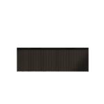 Vienna 1500mm Matt Black Wall Hung Fluted Vanity (Double Bowls)