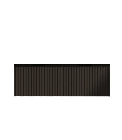 Vienna 1500mm Matt Black Wall Hung Fluted Vanity (Double Bowls)