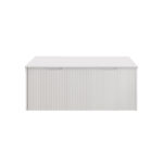 Vienna 1500mm Matt White Wall Hung Fluted Vanity (Double Bowls)