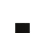 Vienna 600mm Matt Black Wall Hung Fluted Vanity Cabinet