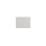 Vienna 600mm Matt White Wall Hung Fluted Vanity Cabinet