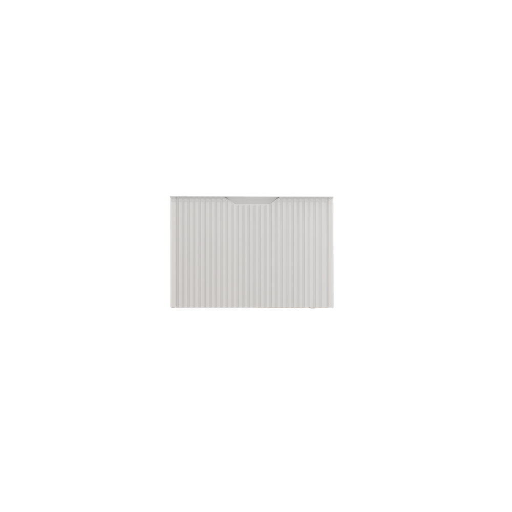 Vienna 600mm Matt White Wall Hung Fluted Vanity Cabinet 1 Vienna 600mm Matt White Wall Hung Fluted Vanity Cabinet