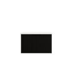 Vienna 750mm Matt Black Wall Hung Vanity