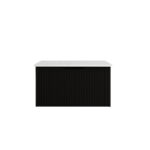 Vienna 900mm Matt Black Wall Hung Vanity