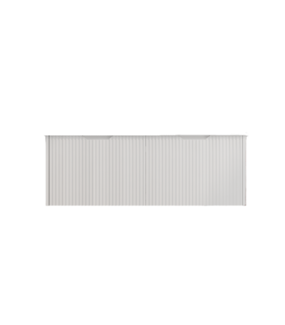 Vienna 1200mm Matt White Wall Hung Fluted Vanity (Double Bowls)