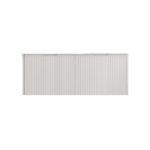Vienna 1500mm Matt White Wall Hung Fluted Vanity (Double Bowls)